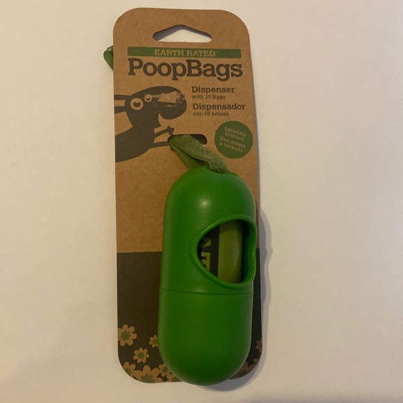 Bandanna & Poop Bags w/Holder Extra Strong Bags Lavender Scent 9x13in Dog 2/$20* - Picture 3 of 7